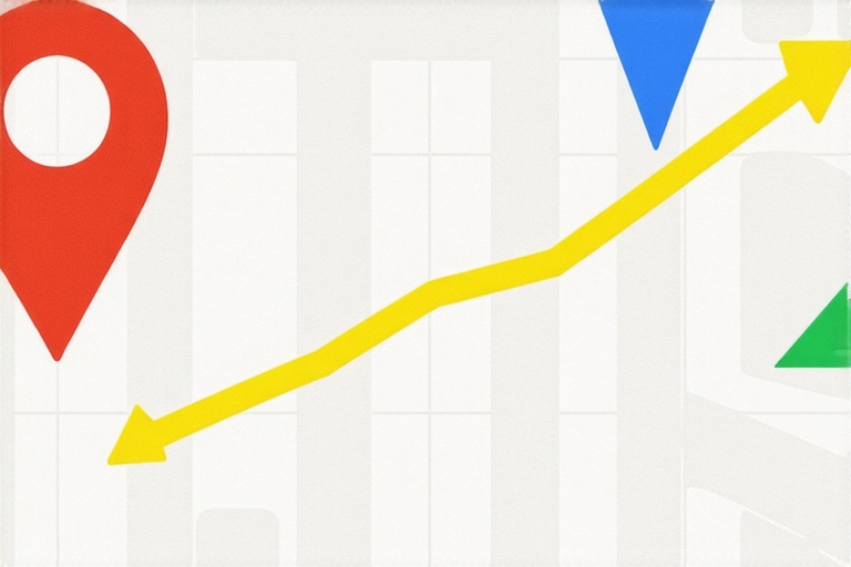 Illustration of local business growth and Google Maps ranking