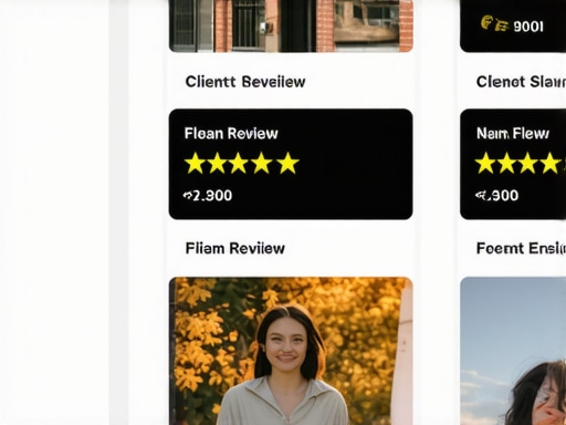 Client Review Dashboard Interface